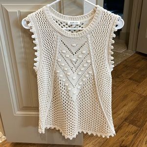 Crochet sweater tank, fits size 6/8